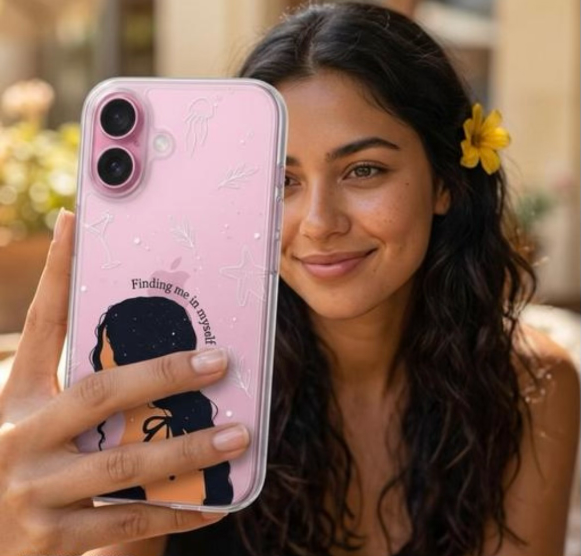 Finding Me in Myself – Premium Floral Phone Case. (iphone 16)