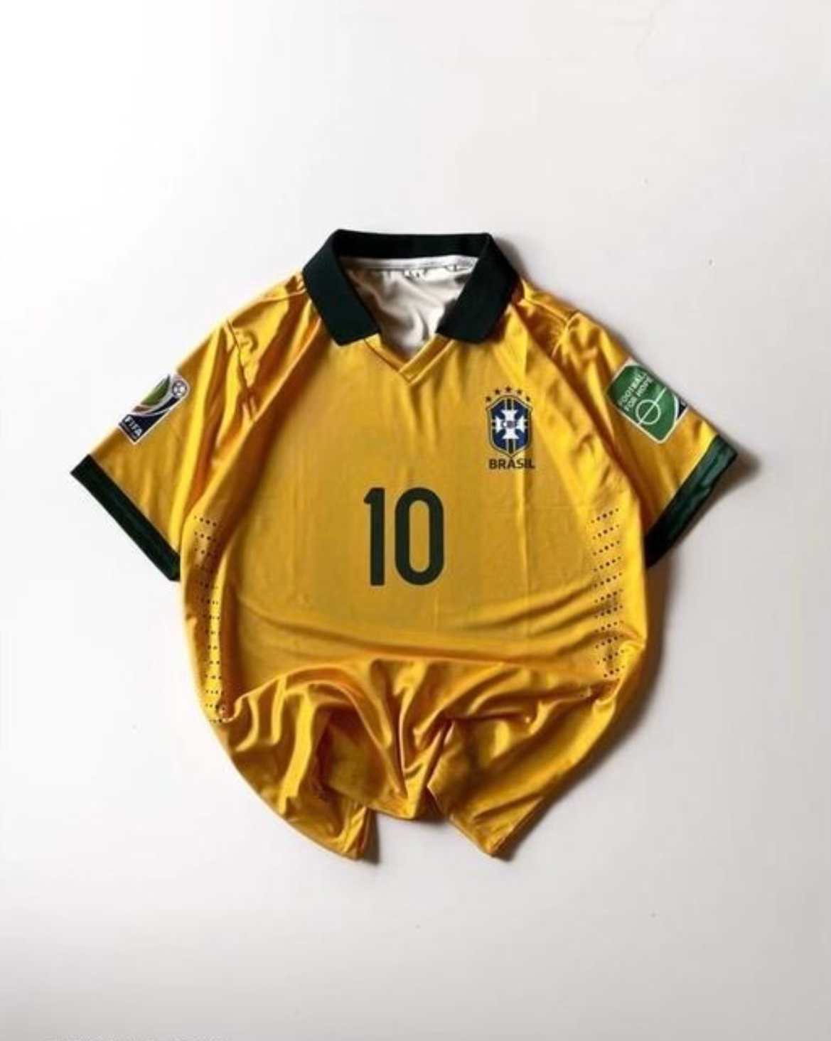 Brazil National Team Iconic No.10 Jersey - Kaká Edition | Golden shade