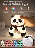 FASTIC Cute Panda USB Rechargeable 7-Color Changing Night Light