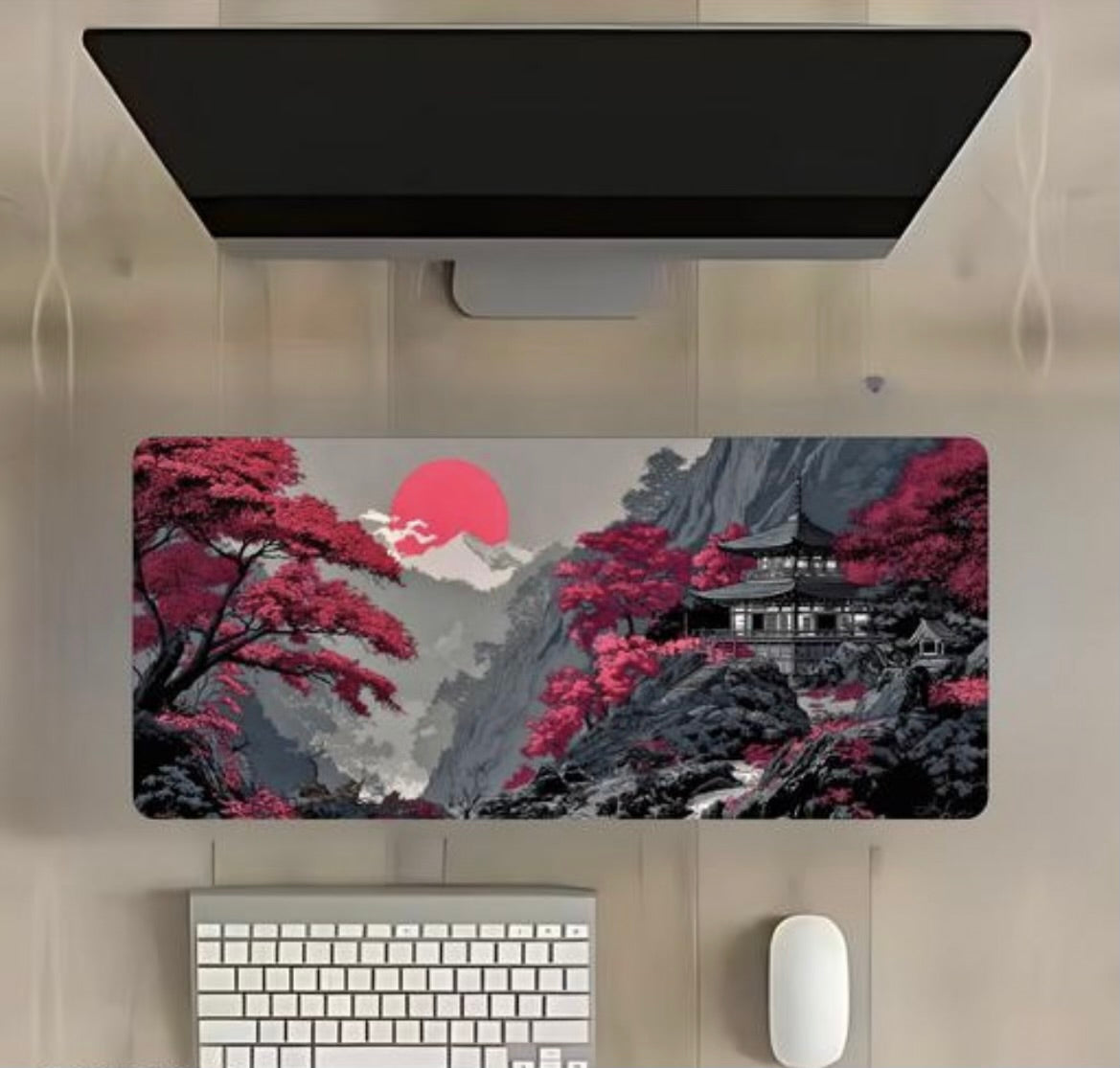 Japanese Aesthetic Gaming Mouse Pad XXL