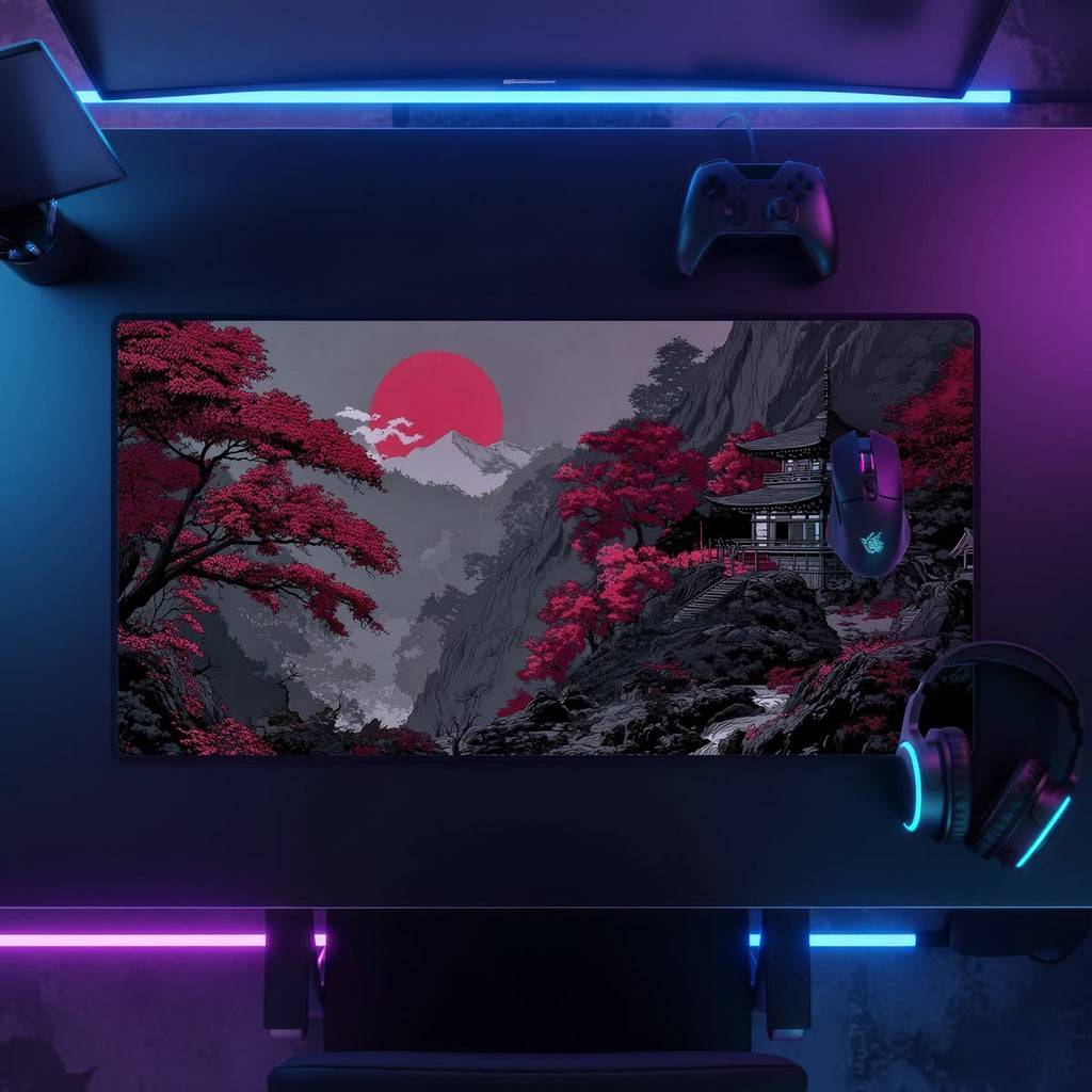 Japanese Aesthetic Gaming Mouse Pad XXL