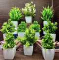 Artificial Decorative Plants Set of 10 | Realistic Greenery for Home & Office Décor