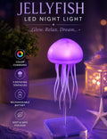 Decorative Jellyfish LED Lamp with Color Changing Light & Rechargeable Battery Assembly
