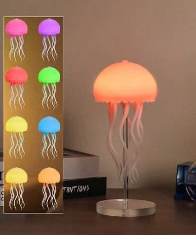 Decorative Jellyfish LED Lamp with Color Changing Light & Rechargeable Battery Assembly