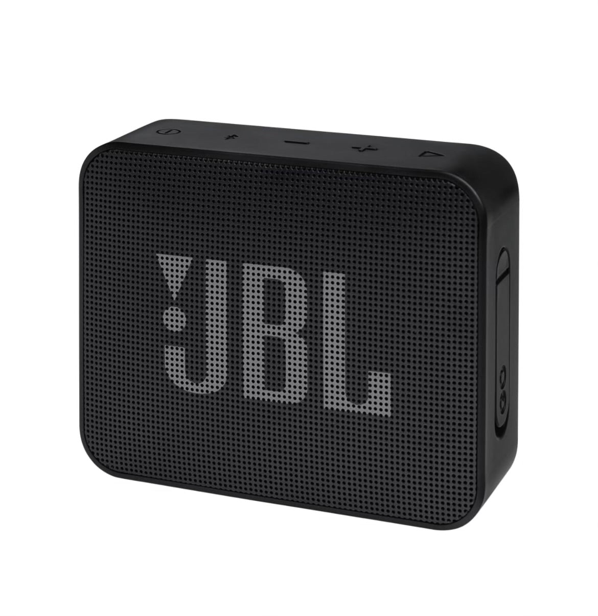 JBL Go Essential with Rich Base, Wireless Ultra Portable Bluetooth Speaker, Vibrant Colors, Waterproof, Type C (Without Mic, Black)