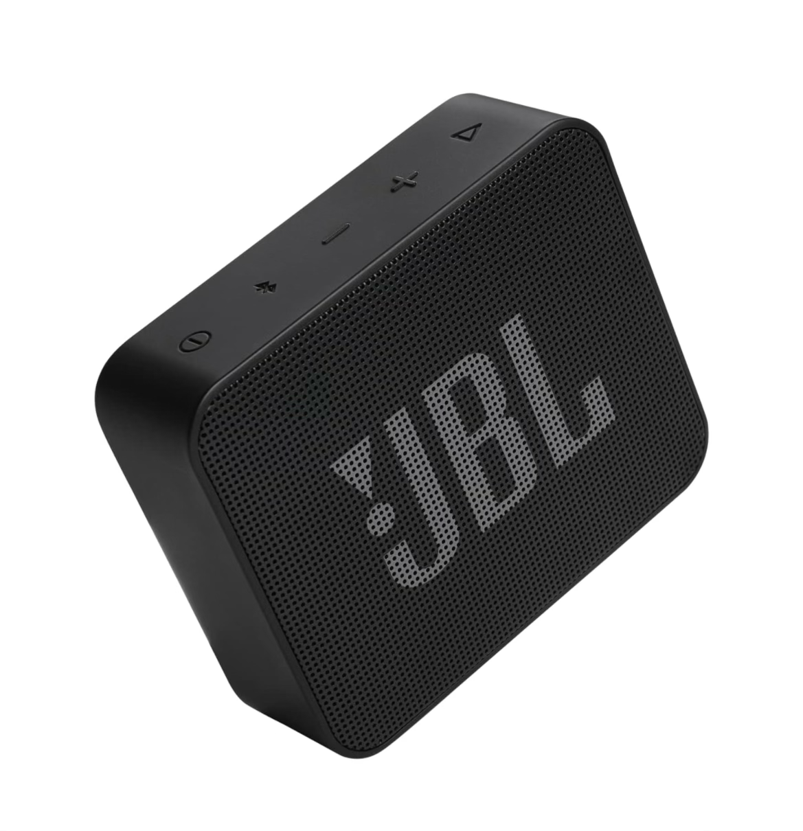 JBL Go Essential with Rich Base, Wireless Ultra Portable Bluetooth Speaker, Vibrant Colors, Waterproof, Type C (Without Mic, Black)