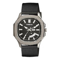 LIMESTONE Men's Day & Date Quartz Analog Watch with Stainless Steel HMTS Strap - Premium Classic Design Dial - Black, Strap Color-Black