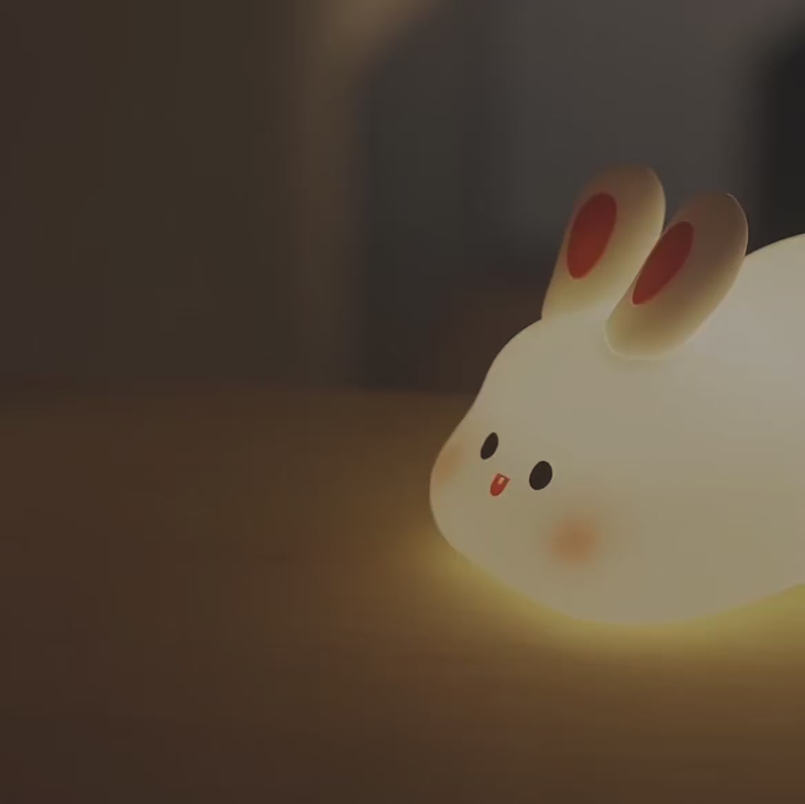 Aubade Silicone Rabbit Night Light | USB Rechargeable 7 Color-Changing